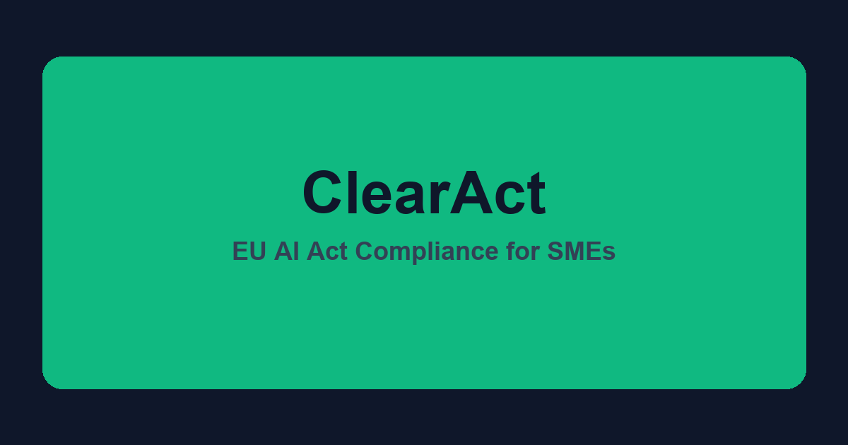 ClearAct compliance dashboard